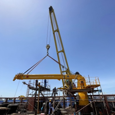Installation of MAXTECH 1t30m Telescopic Boom Crane at a Customer Site in Bahrain