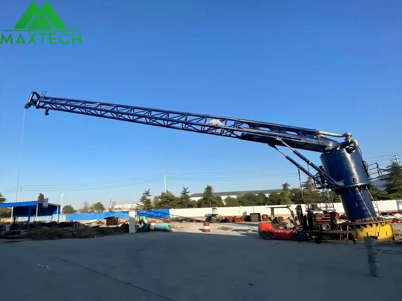 Hydraulic Oil Transfer Boom Crane, Specifically Designed for the Oil Industry and Marine Operation