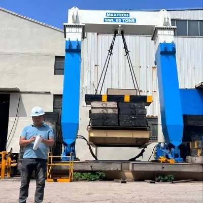 MAXTECH 65T A-Frame Crane with BV Class Certificate Sets Sail for Saudi Arabia