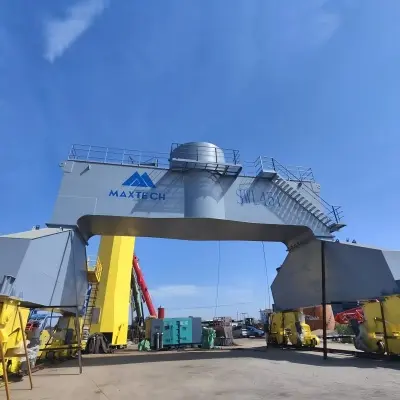 MAXTECH 45t40m Port Crane Shipped to Russia: Two Days of Meticulous Packaging for a Maritime Heavyweight