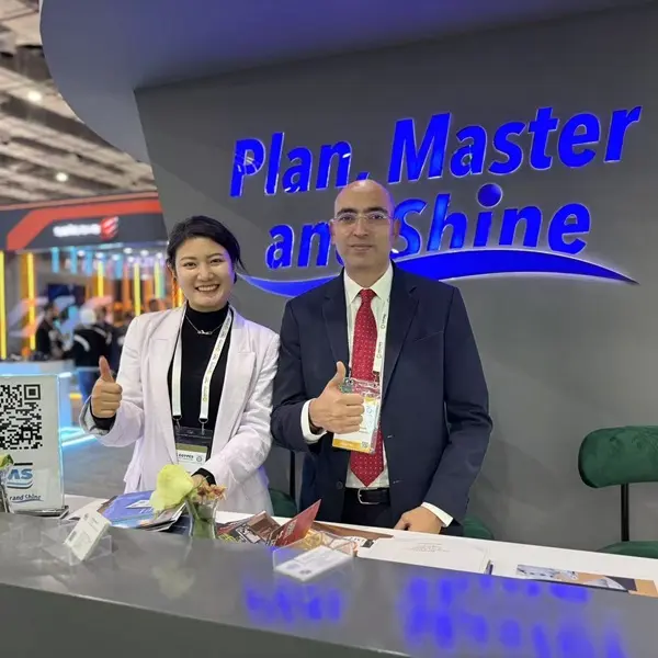 MAXTECH interacts with client at the Egypt exhibition