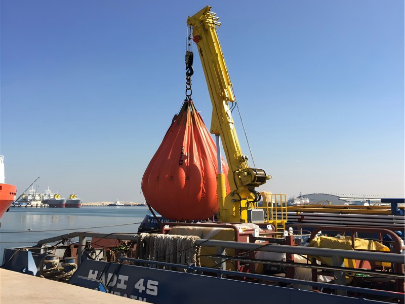 telescopic boom crane marine crane (1)